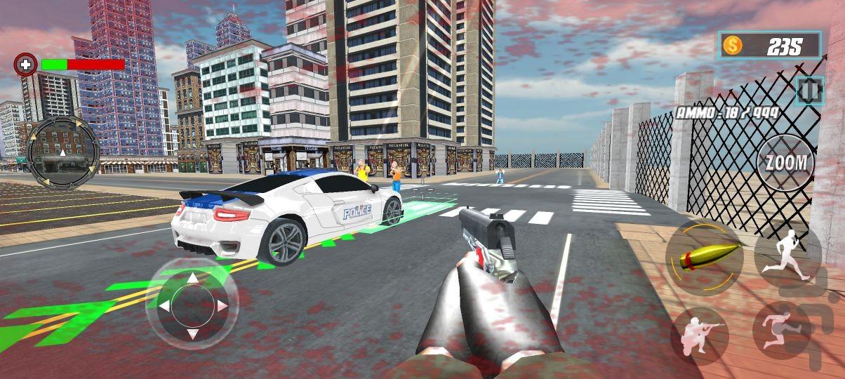بازی جنگی ماشین پلیس - Gameplay image of android game