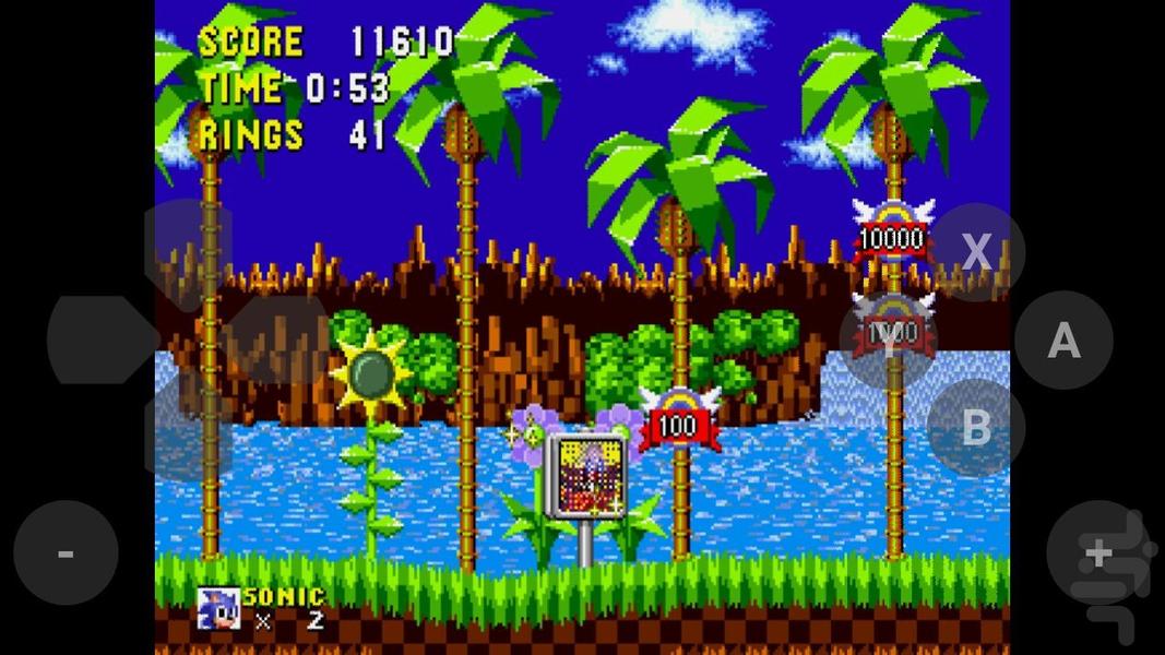 بازی سونیک - Gameplay image of android game
