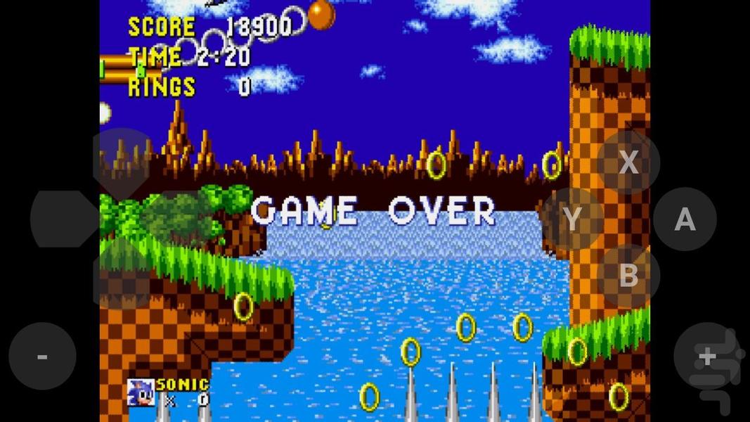 بازی سونیک - Gameplay image of android game