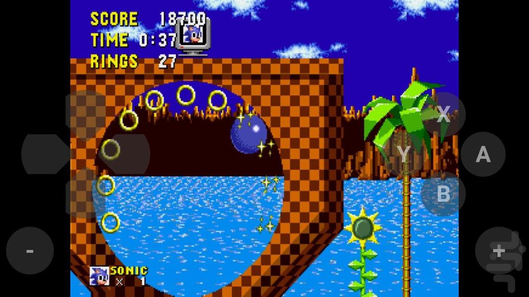 بازی سونیک - Gameplay image of android game