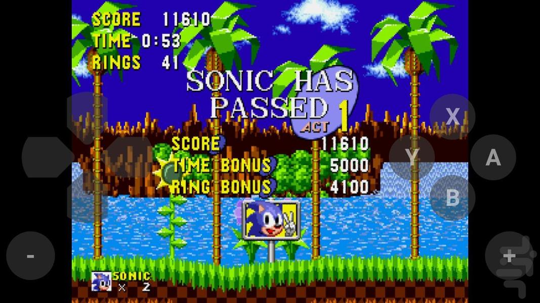 بازی سونیک - Gameplay image of android game