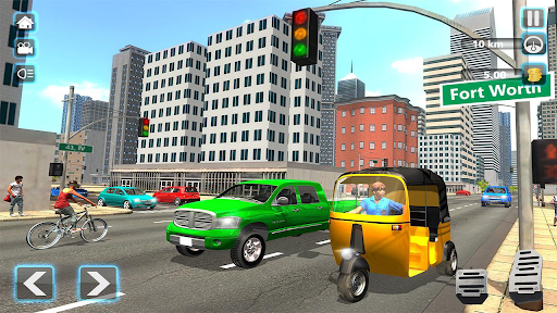 US Modern City Auto Rickshaw - Gameplay image of android game