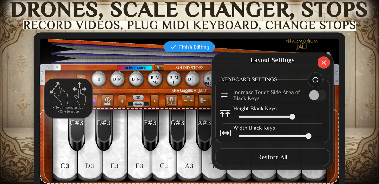Harmonium - Image screenshot of android app