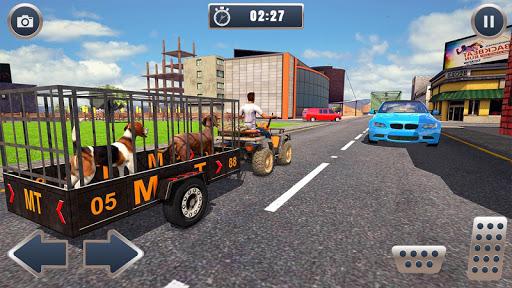 ATV Bike Dog Transporter cart - Gameplay image of android game