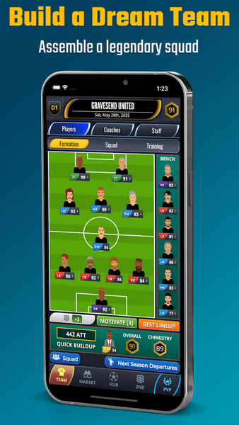 Ultimate Soccer Manager 2024 - Gameplay image of android game