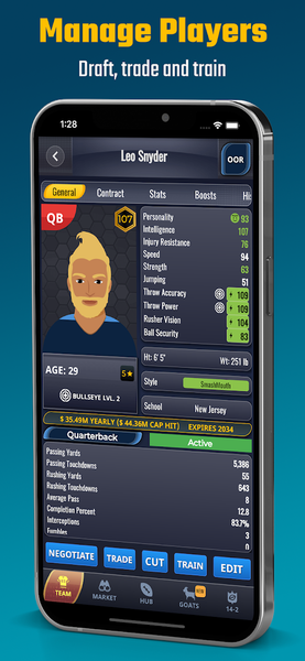 Ultimate Pro Football GM - Image screenshot of android app