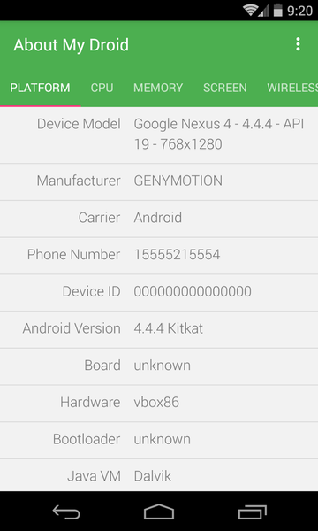 CPU - System Information - عکس برنامه موبایلی اندروید