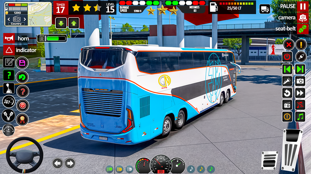 City Public Coach Bus Games - Gameplay image of android game