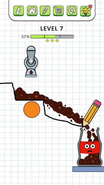 Fill The Bottle: Draw Line - عکس بازی موبایلی اندروید