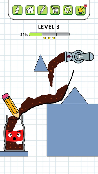 Fill The Bottle: Draw Line - عکس بازی موبایلی اندروید