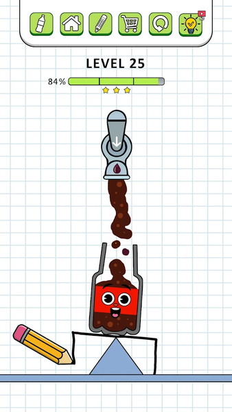 Fill The Bottle: Draw Line - عکس بازی موبایلی اندروید