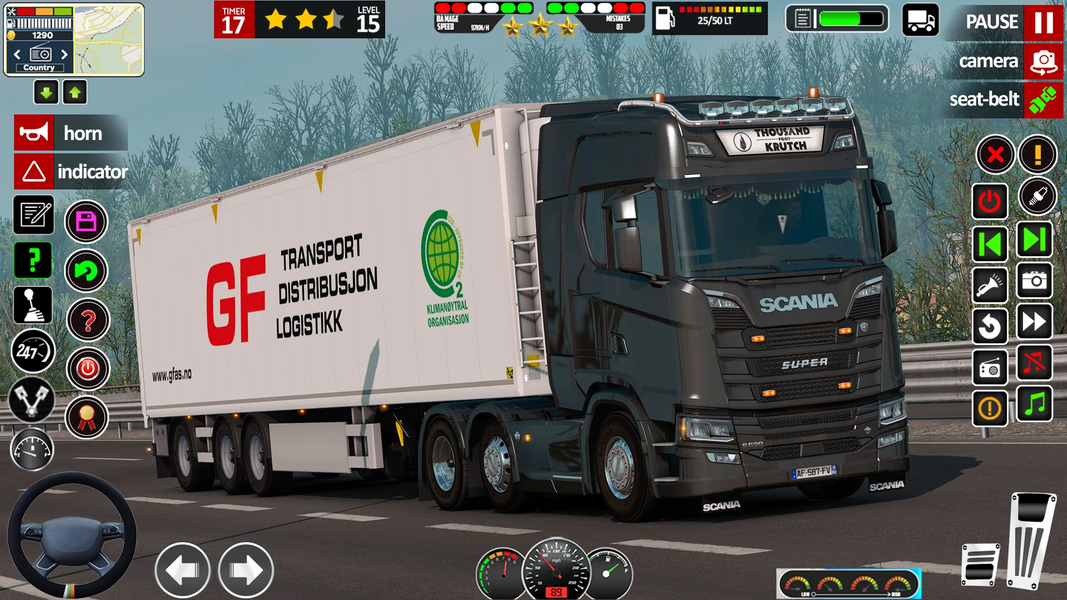 City Truck Transport Games 3d - Gameplay image of android game