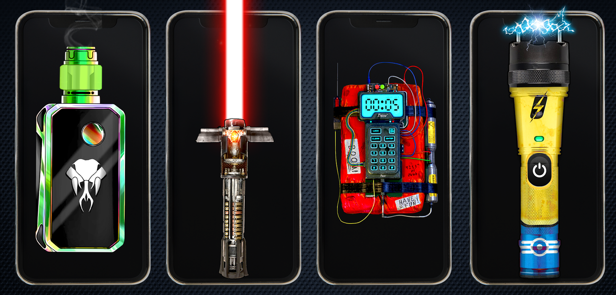 Lightsaber, Taser & Gun Sounds - Gameplay image of android game