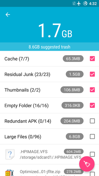 Simply Cleaner - Clean Trash - عکس برنامه موبایلی اندروید