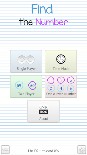 Find the Number - 1 to 100 - Gameplay image of android game