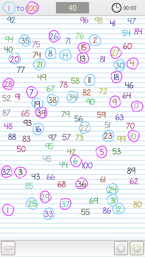 Find the Number - 1 to 100 - Gameplay image of android game