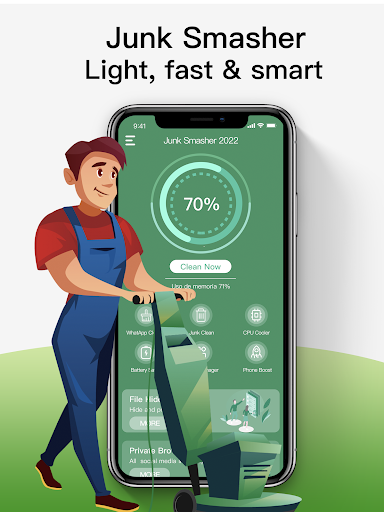 Junk Smasher - Phone Cleaner - عکس برنامه موبایلی اندروید