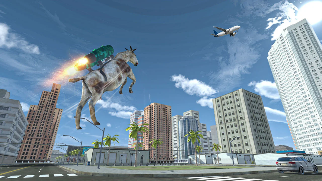 Goat Sim Crazy City Simulator - عکس بازی موبایلی اندروید
