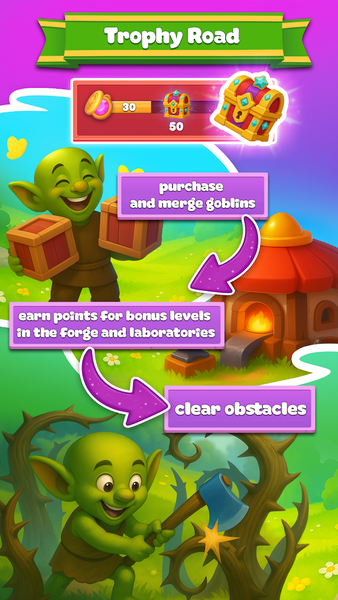 Goblin Miner: Idle Merger - Gameplay image of android game