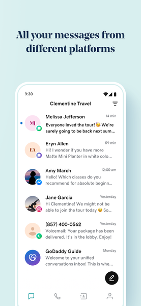 GoDaddy Conversations - عکس برنامه موبایلی اندروید