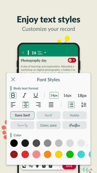 Diary Me: My Journal With Lock - عکس برنامه موبایلی اندروید