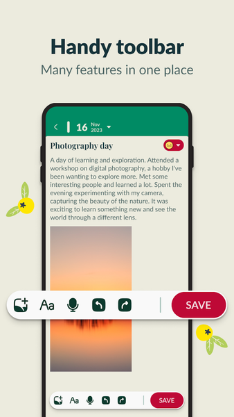 Diary Me: My Journal With Lock - عکس برنامه موبایلی اندروید