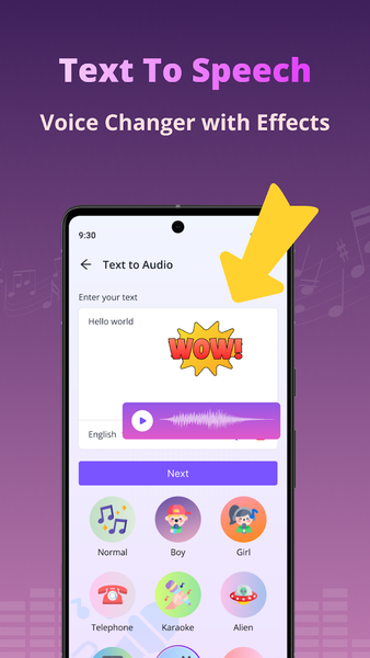 Voice Changer By Sound Effects - عکس برنامه موبایلی اندروید