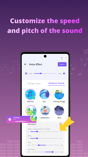 Voice Changer By Sound Effects - عکس برنامه موبایلی اندروید