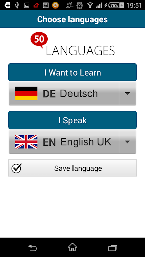 Learn German - 50 languages - Image screenshot of android app