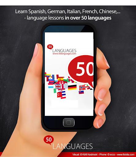 Learn 50 languages - عکس برنامه موبایلی اندروید