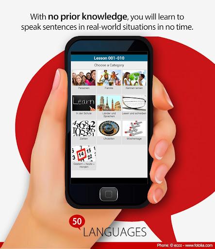 Learn 50 languages - عکس برنامه موبایلی اندروید