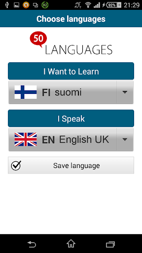 Learn Finnish - 50 languages - عکس برنامه موبایلی اندروید