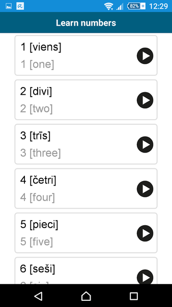 Learn Latvian - ۵۰ languages - عکس برنامه موبایلی اندروید