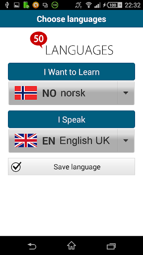Learn Norwegian - 50 languages - Image screenshot of android app