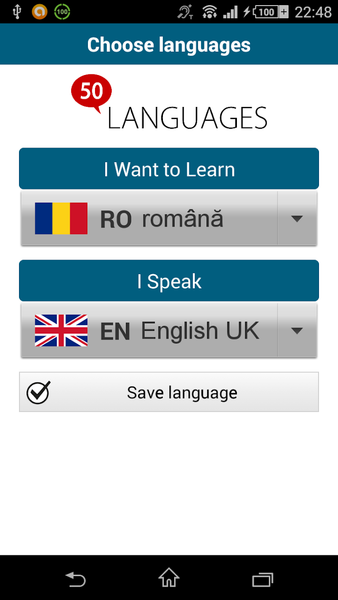 Learn Romanian - 50 languages - عکس برنامه موبایلی اندروید