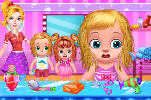 Babysitter Kids Haircut Salon - Gameplay image of android game