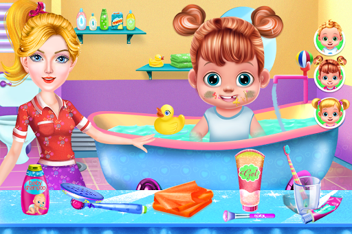 Babysitter Kids Haircut Salon - Gameplay image of android game