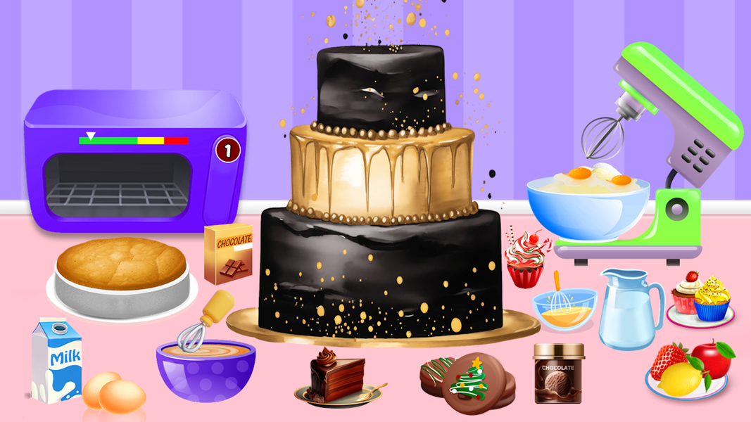 Christmas Cakes Cooking Bakery - Gameplay image of android game