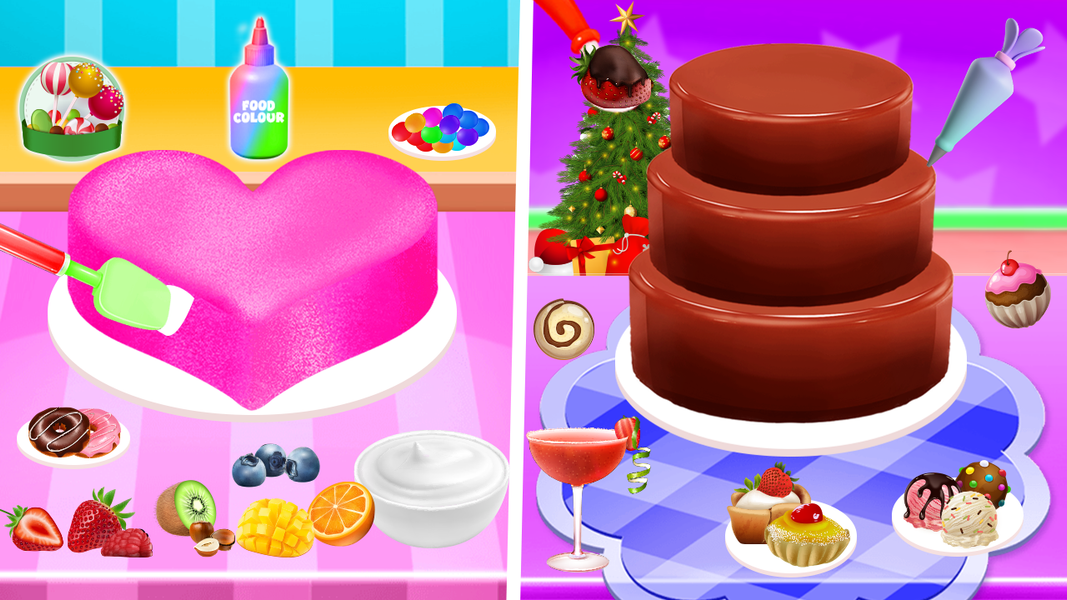 Christmas Cakes Cooking Bakery - Gameplay image of android game
