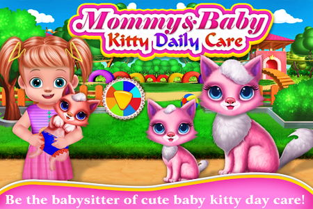 Mommy & Baby Kitty Daily Care-Motherhood Nursery - Gameplay image of android game