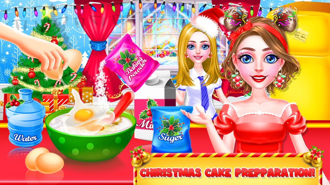 Christmas Girls Glam Hairstyle - Gameplay image of android game