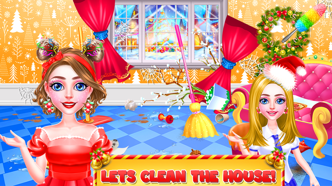 Christmas Girls Glam Hairstyle - Gameplay image of android game