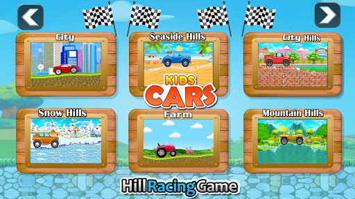 Kids Cars Hills Racing games - عکس بازی موبایلی اندروید