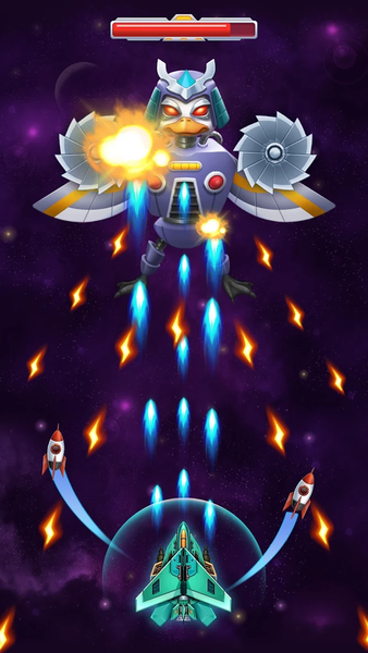 Chicken Attack: Galaxy Shooter - عکس بازی موبایلی اندروید