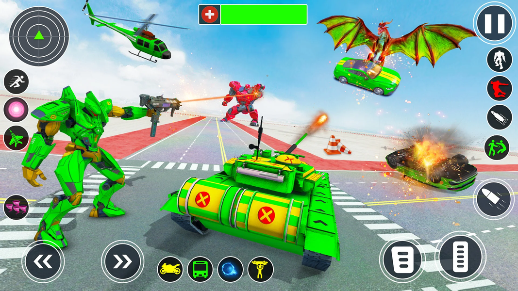 Army Dragon Robot Transform 3D - Gameplay image of android game