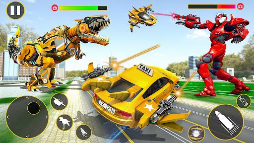 Flying Taxi Robot Transform 3D - Gameplay image of android game