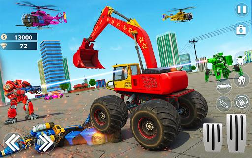 Monster Crane robot Car Games - Image screenshot of android app
