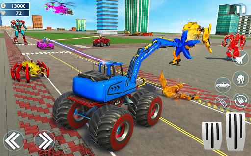 Monster Crane robot Car Games - Image screenshot of android app