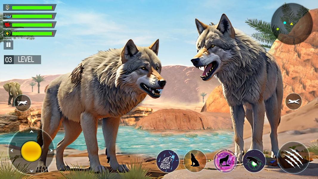 Wild Animal Simulator Game 3D - Gameplay image of android game