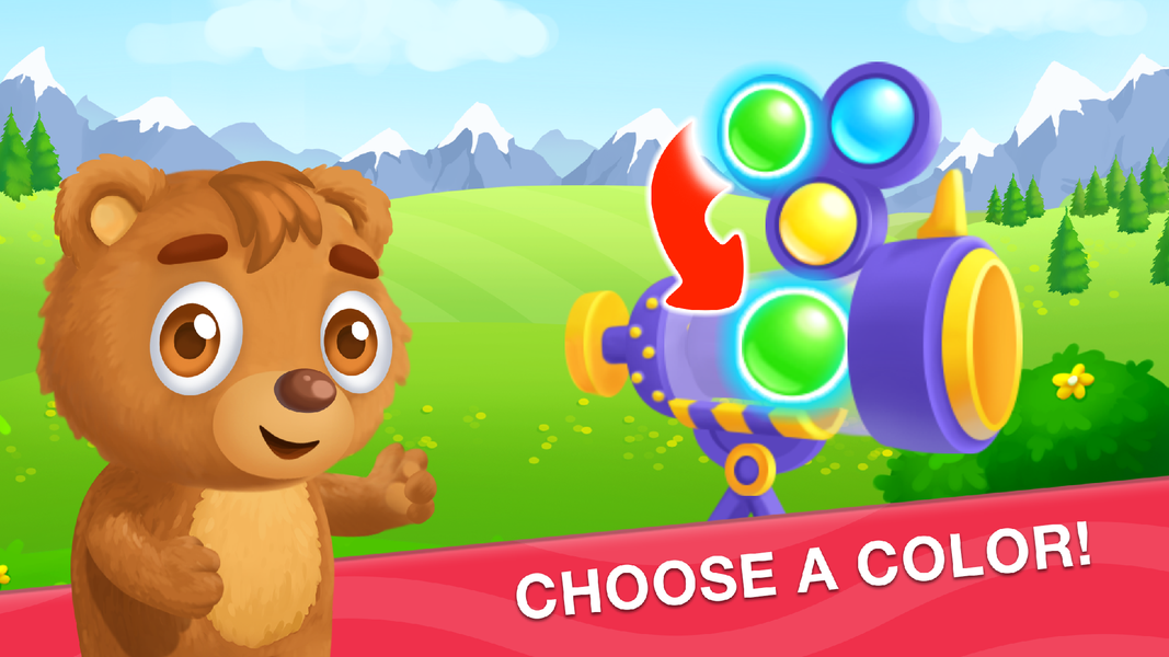 Kids shooter for bubble games - Gameplay image of android game